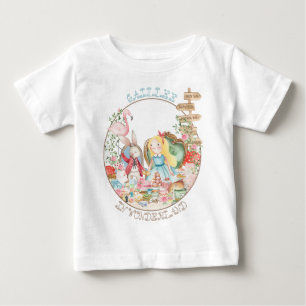 Alice Adventures in Woderland Birthday Tea Party Baby T-Shirt