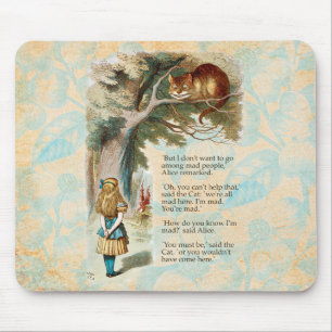 Alice Adventures in Wonderland Cheshire Cat Mouse Pad