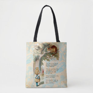 Alice Adventures in Wonderland Cheshire Cat Tote Bag