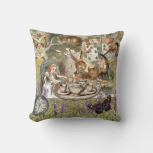 Alice Adventures in Wonderland Mad Tea Party Cushion