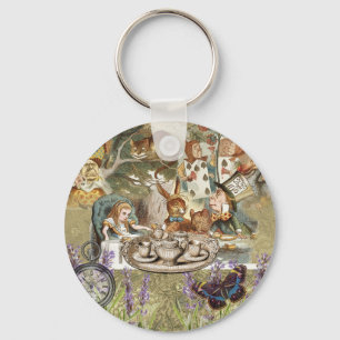 Alice Adventures in Wonderland Mad Tea Party Key Ring