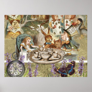 Alice Adventures in Wonderland Mad Tea Party Poster