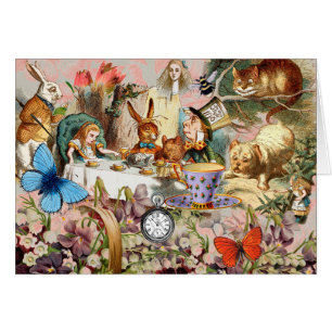 Alice Adventures in Wonderland Tea Party Art
