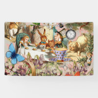 Alice Adventures in Wonderland Tea Party Art