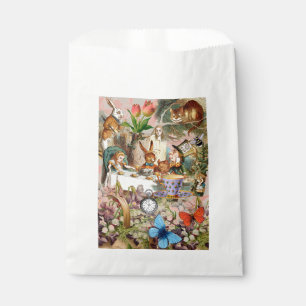 Alice Adventures in Wonderland Tea Party Art Favour Bag