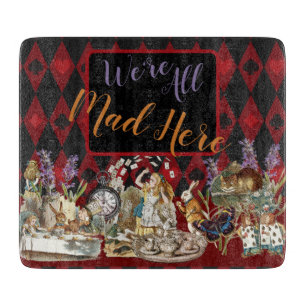 Alice Adventures with Wonderland Mad Cheshire Cat Cutting Board