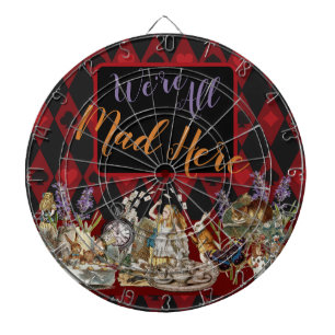 Alice Adventures with Wonderland Mad Cheshire Cat Dartboard