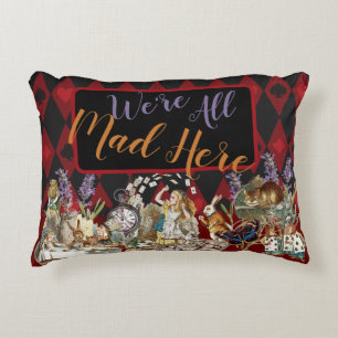 Alice Adventures with Wonderland Mad Cheshire Cat Decorative Cushion