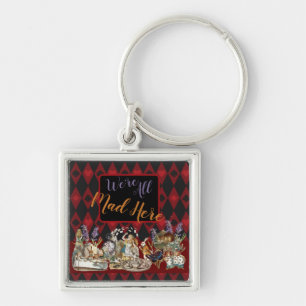 Alice Adventures with Wonderland Mad Cheshire Cat Key Ring