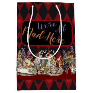 Alice Adventures with Wonderland Mad Cheshire Cat Medium Gift Bag