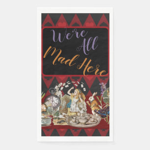 Alice Adventures with Wonderland Mad Cheshire Cat Napkin