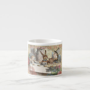 Alice Adventures Wonderland Mad Tea Party Art Espresso Cup