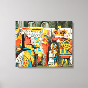 Alice Adventures Wonderland Queen of Hearts Canvas Print