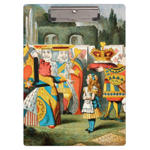 Alice Adventures Wonderland Queen of Hearts Clipboard