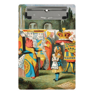 Alice Adventures Wonderland Queen of Hearts Mini Clipboard