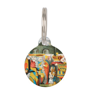 Alice Adventures Wonderland Queen of Hearts Pet Tag