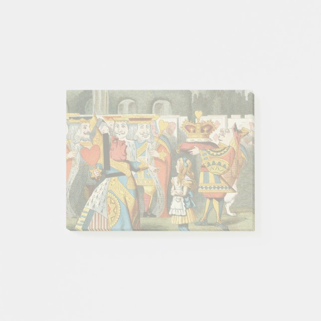 Alice Adventures Wonderland Queen of Hearts Post-it Notes (Front)