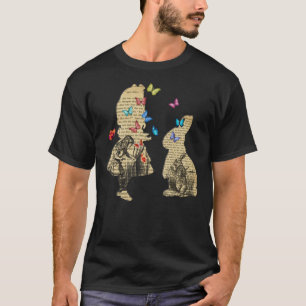Alice & the Rabbit - Vintage Wonderland Book C T-Shirt