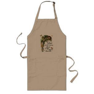 Alice and Cheshire Cat Quote Dictionary Art Long Apron