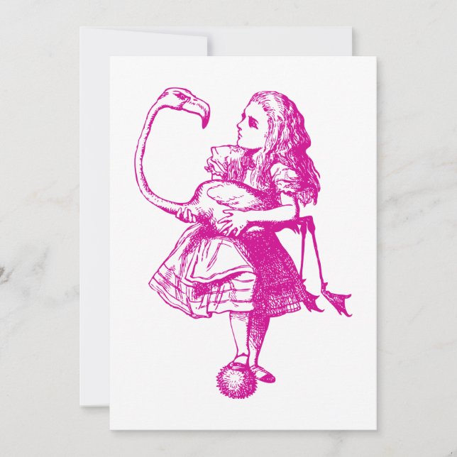 Alice and Flamingo Inked Pink (Front)