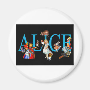 ALICE AND FRIENDS IN WONDERLAND MAGNET