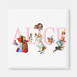 ALICE AND HER FRIENDS IN WONDERLAND MAGNET