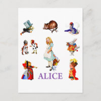 Alice and her friends in Wonderland