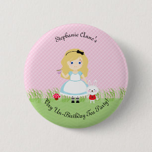 Alice and Her Tea Party 6 Cm Round Badge