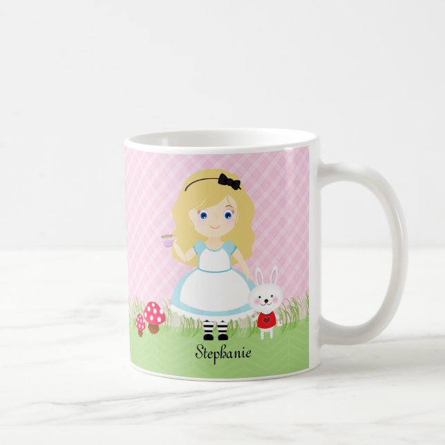 Alice and Her Tea Party Coffee Mug (Right)