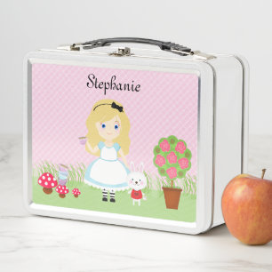 Alice And Her Tea Party Metal Lunch Box