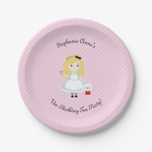 Alice and Her Tea Party Paper Plate