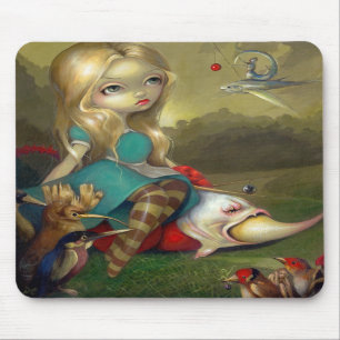"Alice and the Bosch Birds" Mousepad