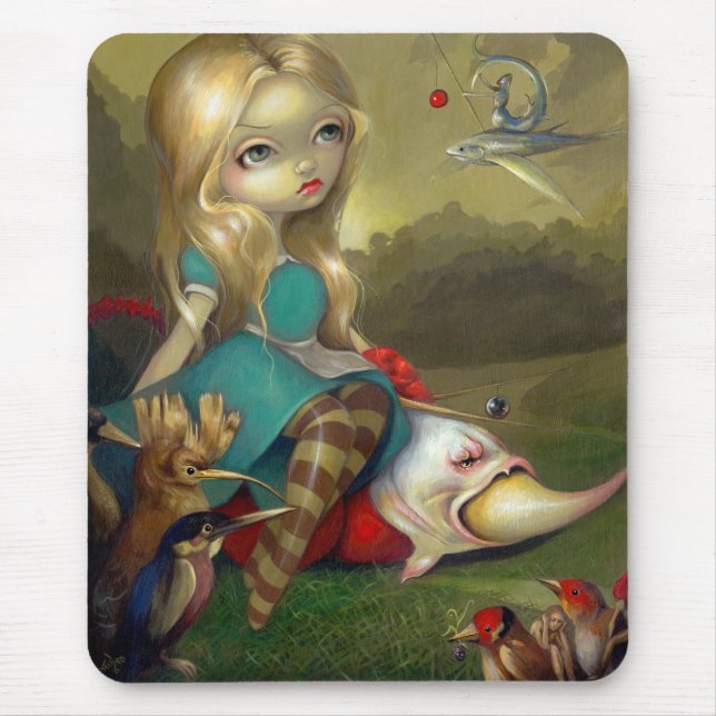 "Alice and the Bosch Birds" Mousepad (Front)