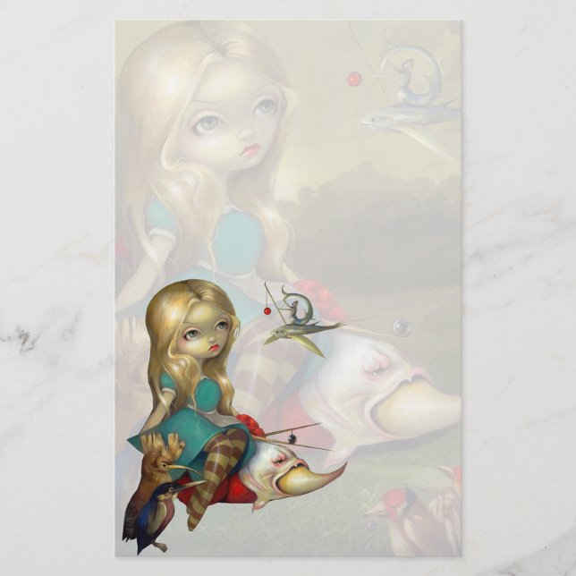 "Alice and the Bosch Birds" Stationery (Front)