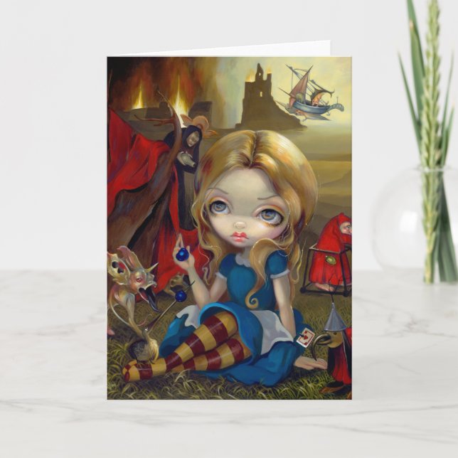 "Alice and the Bosch Monsters" Greeting Card (Front)