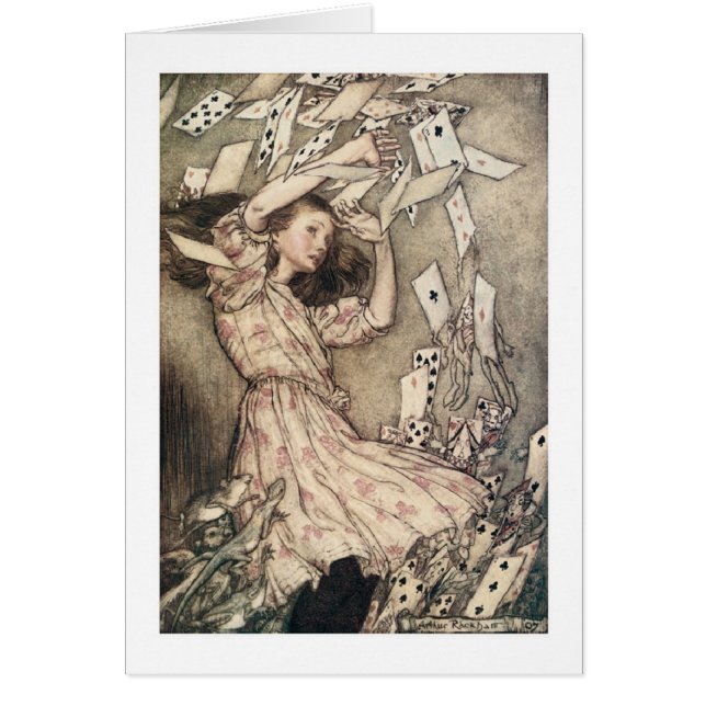 Alice and the Cards (Blank Inside) (Front)