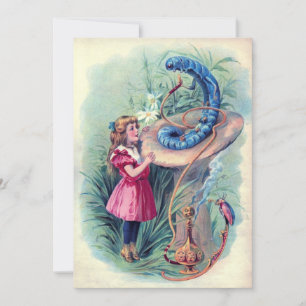Alice and the Caterpillar Invitation