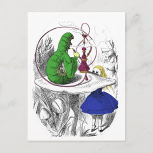 Alice and the Caterpillar Postcard