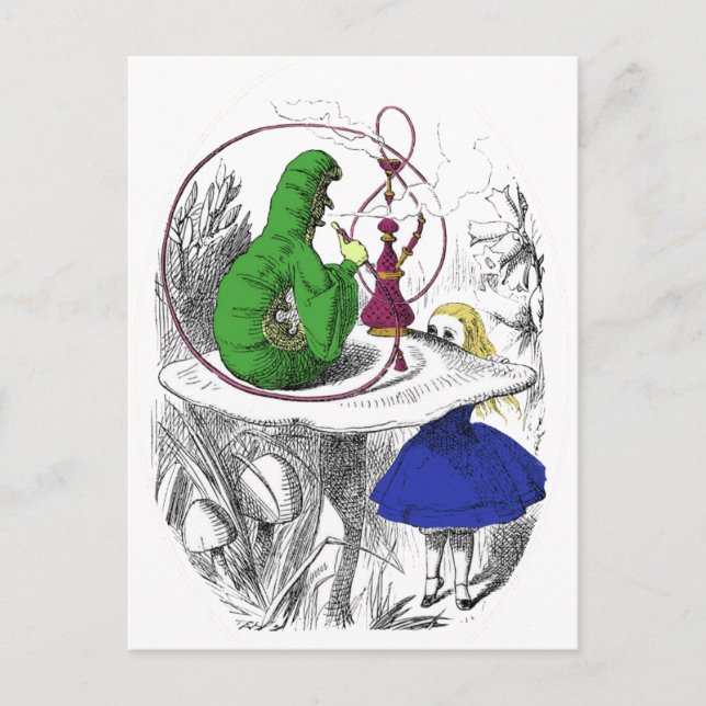 Alice and the Caterpillar Postcard (Front)