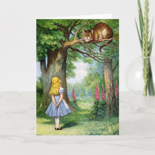 ALICE AND THE CHESHIRE CAT CARD