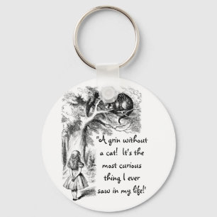 Alice and the Cheshire Cat Key Ring