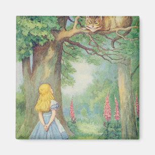 Alice and the Cheshire Cat Magnet
