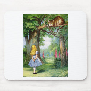 ALICE AND THE CHESHIRE CAT MOUSE PAD