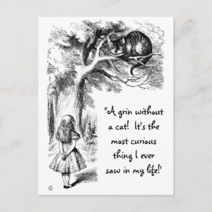 Alice and the Cheshire Cat Postcard