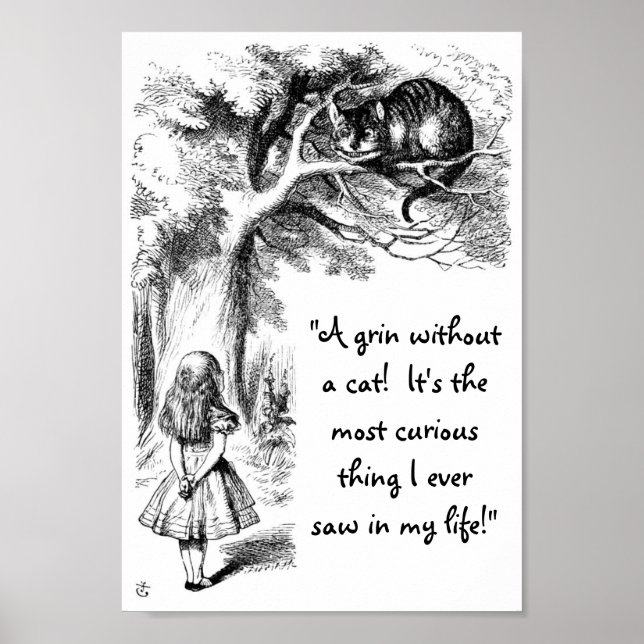 Alice and the Cheshire Cat Poster (Front)