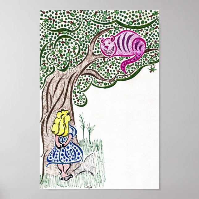Alice and the Cheshire Cat Poster (Front)