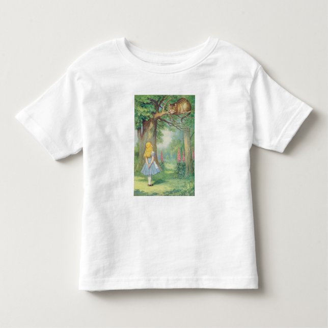 Alice and the Cheshire Cat Toddler T-Shirt (Front)