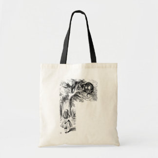 Alice and the Cheshire Cat Tote Bag