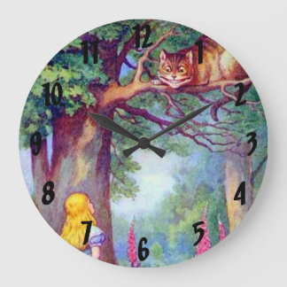 Alice and the Cheshire Cat Wall Clock