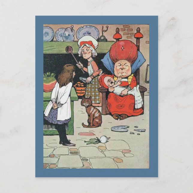 Alice and The Cook Postcard (Front)
